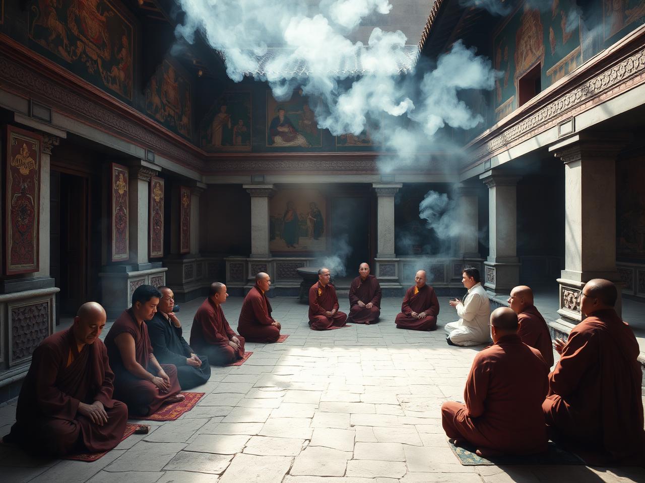 Monastery morning prayers