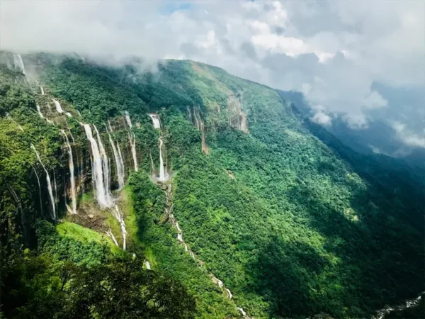 seven sisters waterfalls Shillong